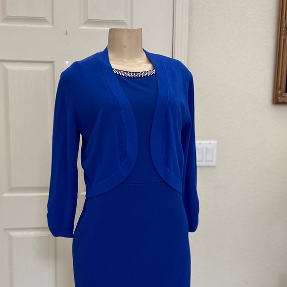 “APT 9” 💙 Super Cute 🌈 Royal Blue Bolero Sweater - Picture 6 of 16